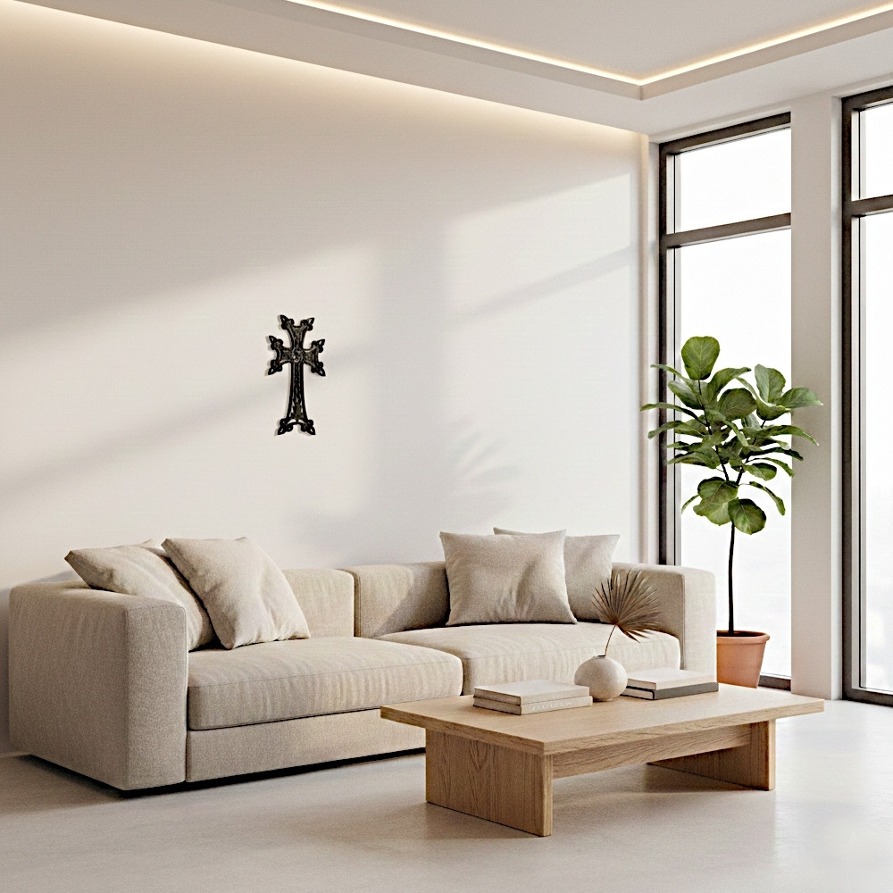 Croix Déco Maison 35cm x 19cm