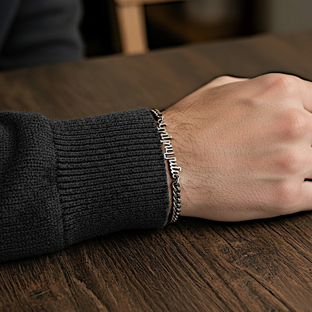 Chain Bracelet Armenian Name 