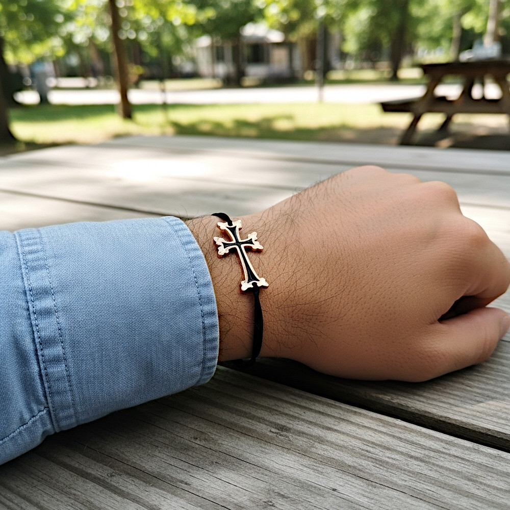 Cord Bracelet Cross