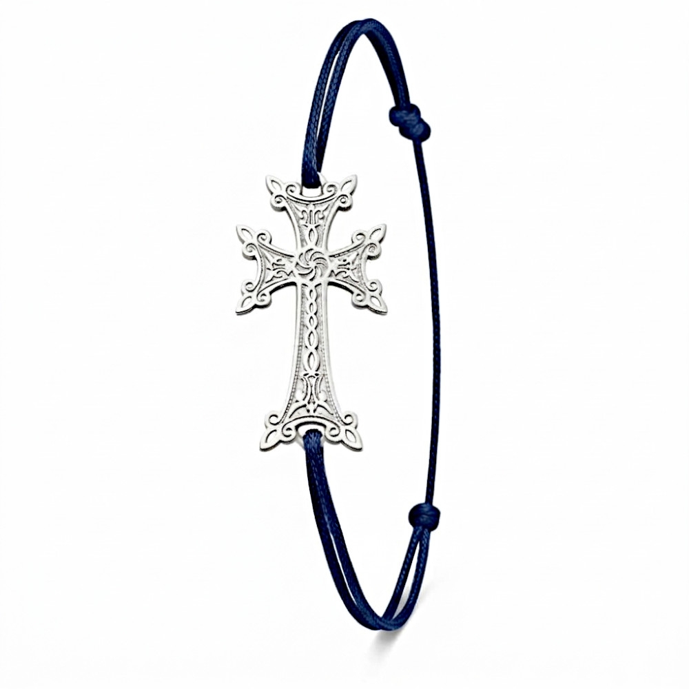 Plaqué Argent - Bleu Marine