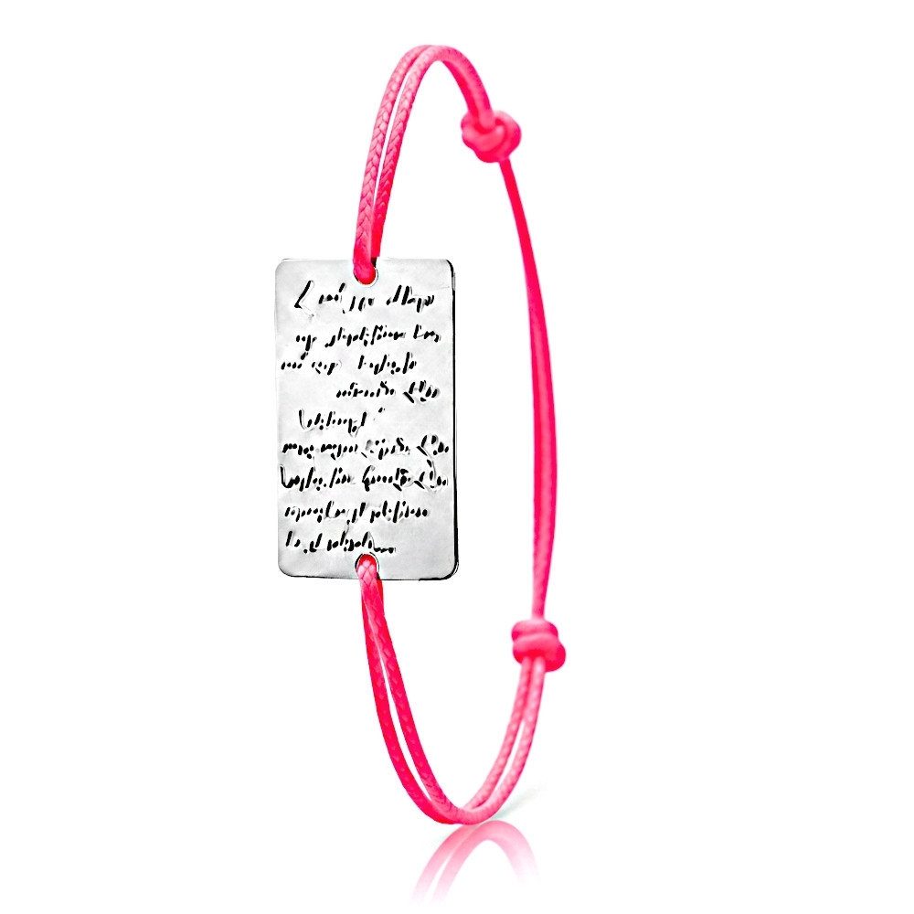 Plaqué Argent - Rose Fluo