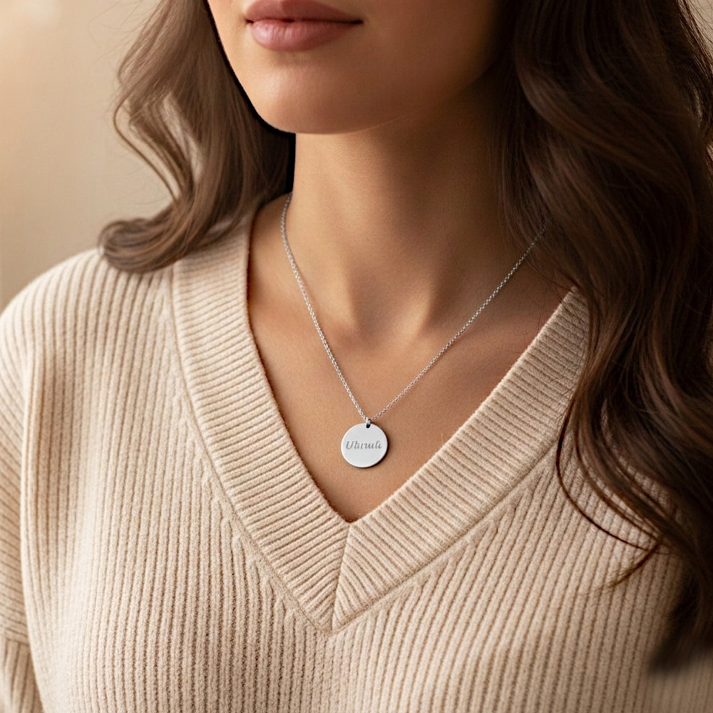 Rond - 15mm - Plaqué Argent  - Arménien Occidental