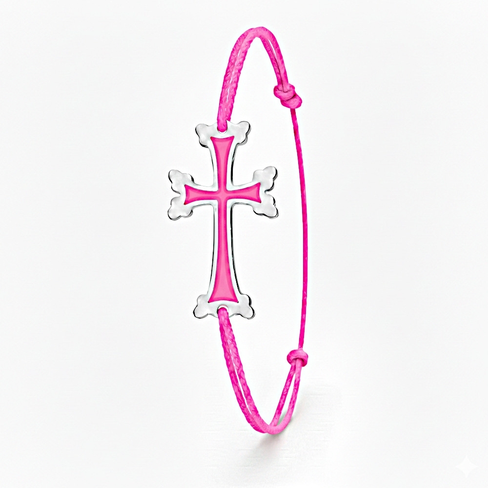 Plaqué Argent - Rose Fluo 