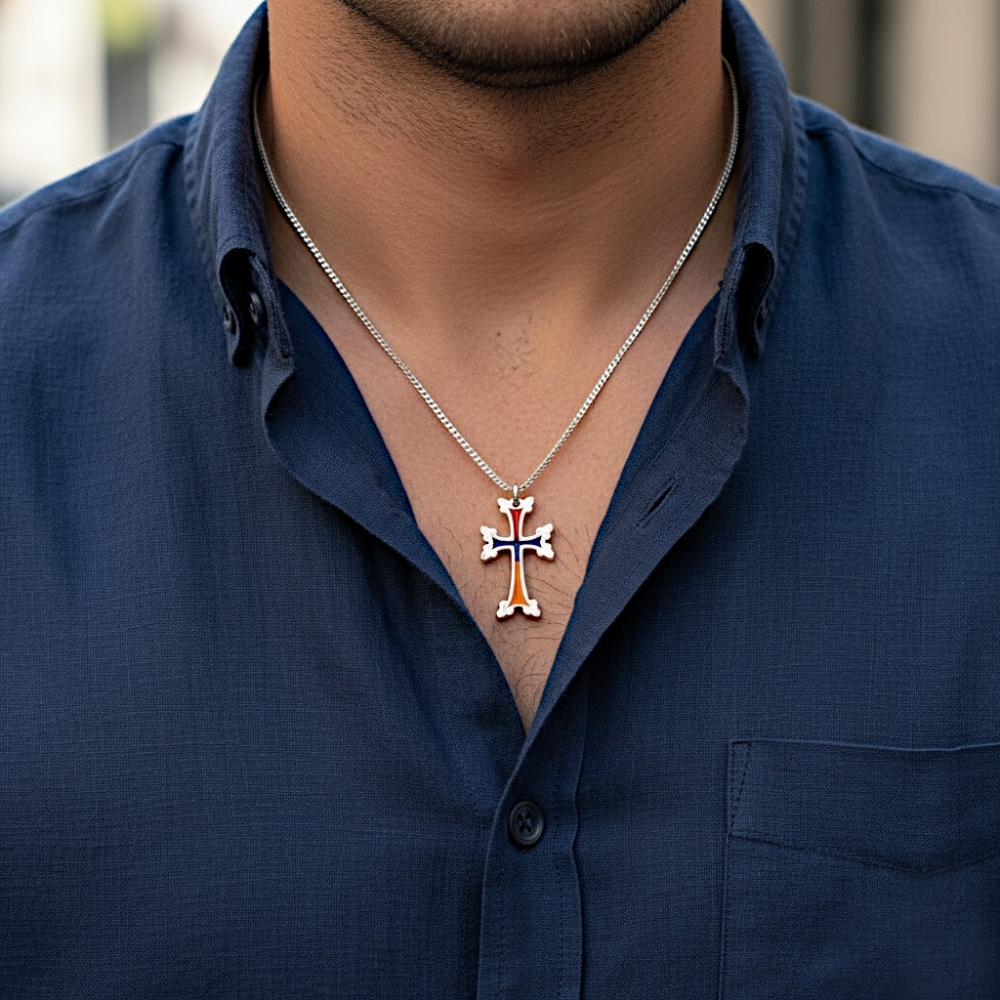 Plaqué Argent - Émail Arménie