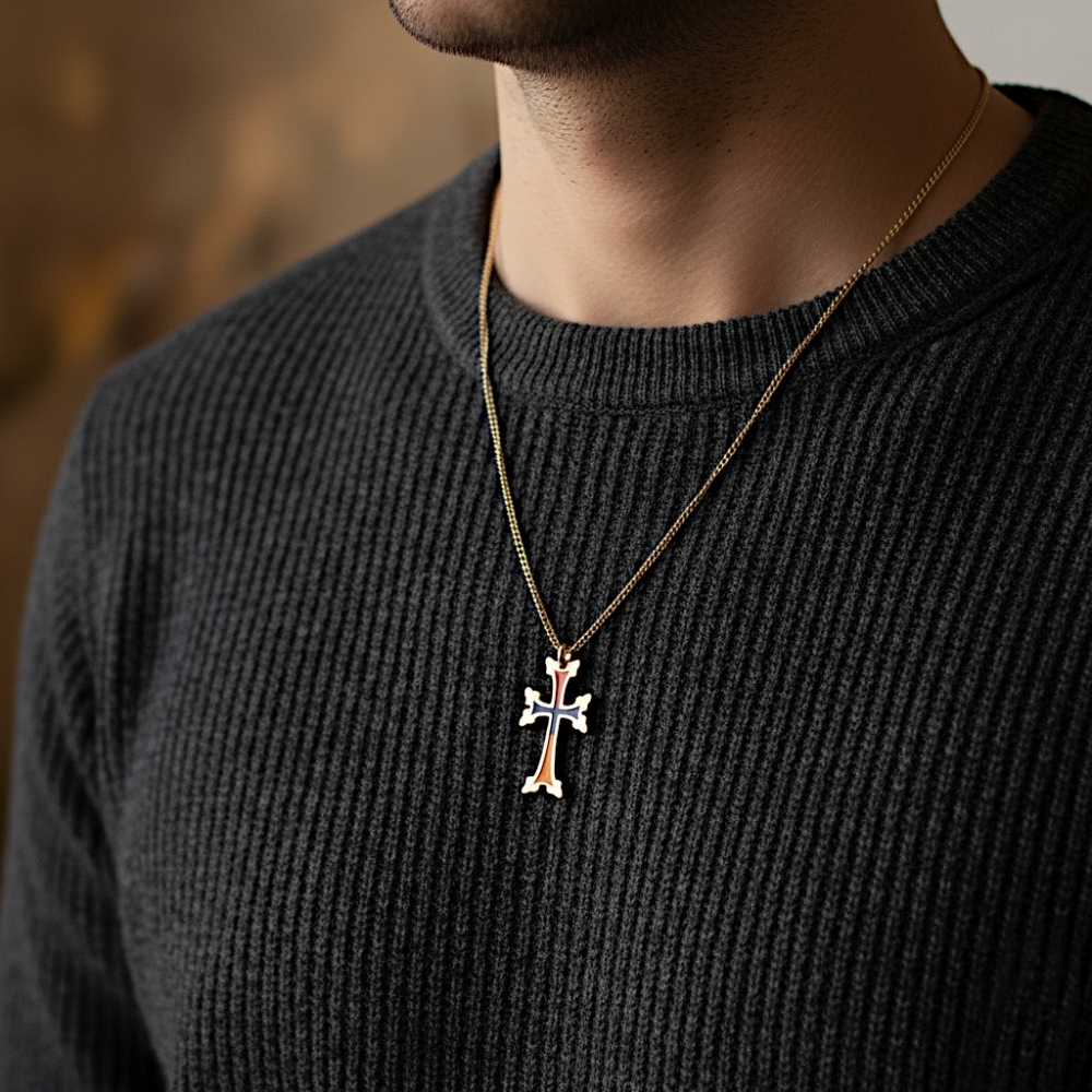 Plaqué Or - Émail Arménie