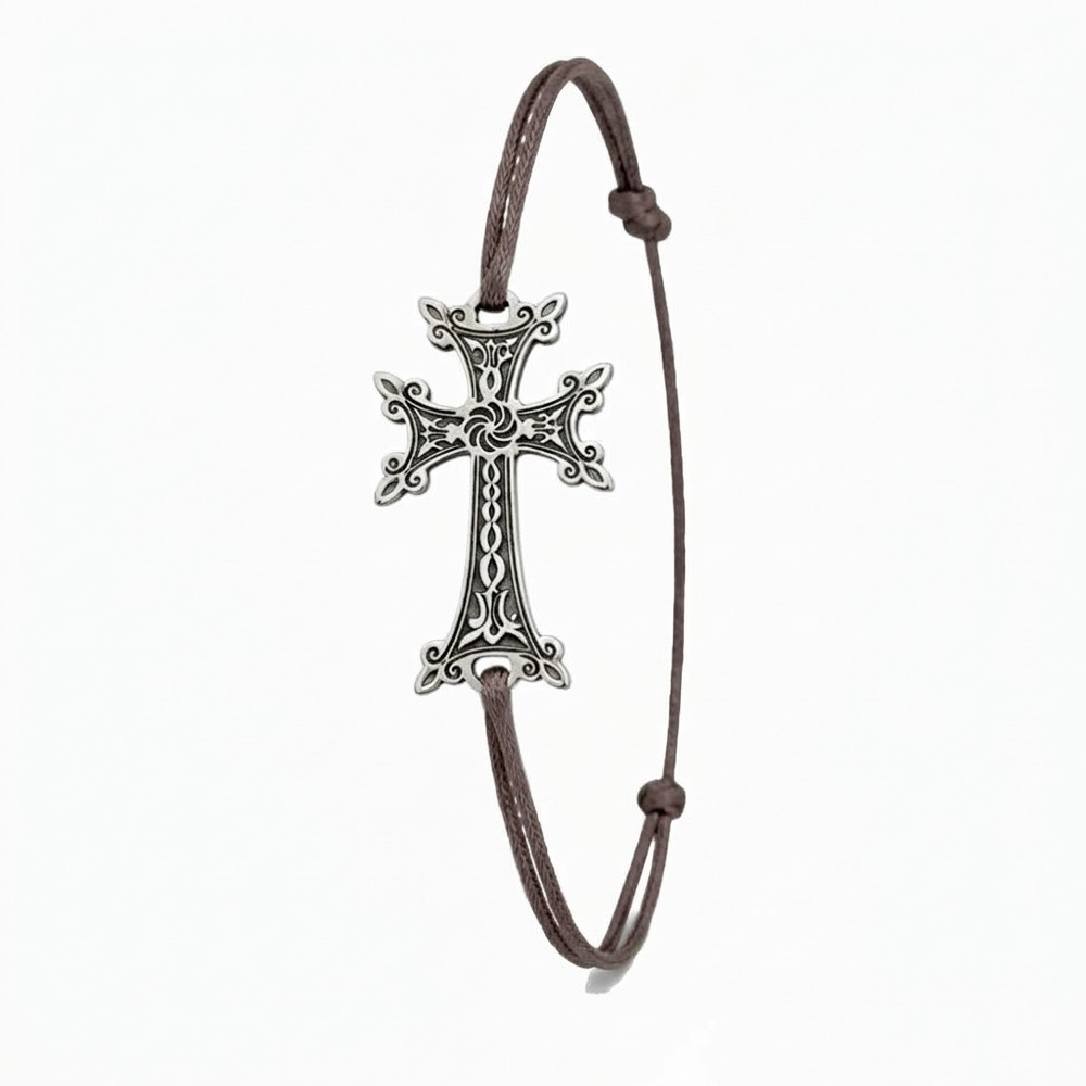 Plaqué Argent Vieilli - Marron