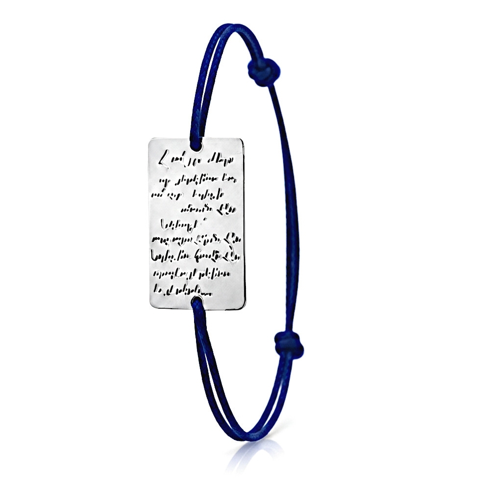 Plaqué Argent - Bleu