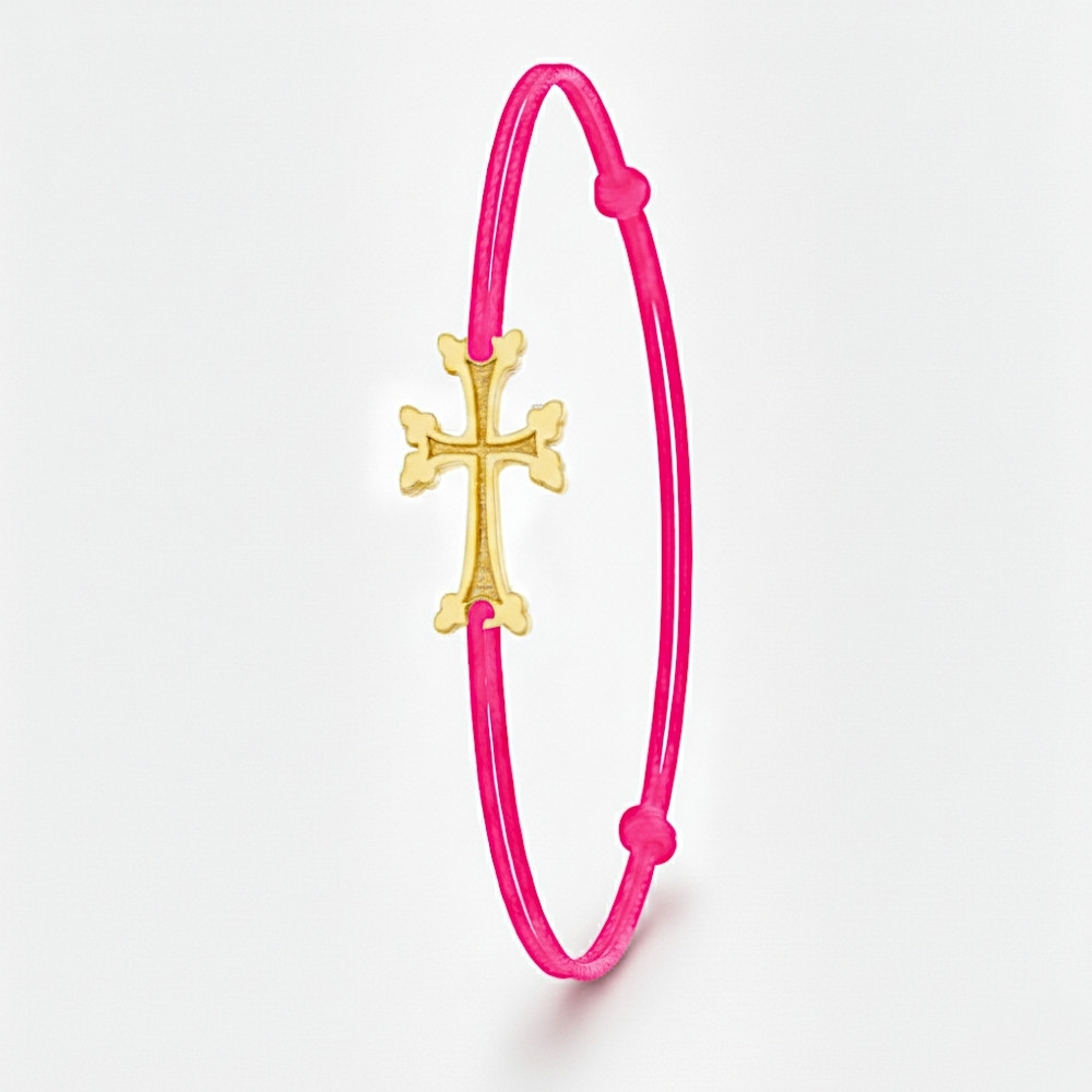 Enfant (6-13 ans) - Plaqué Or  - Rose Fluo sans émail