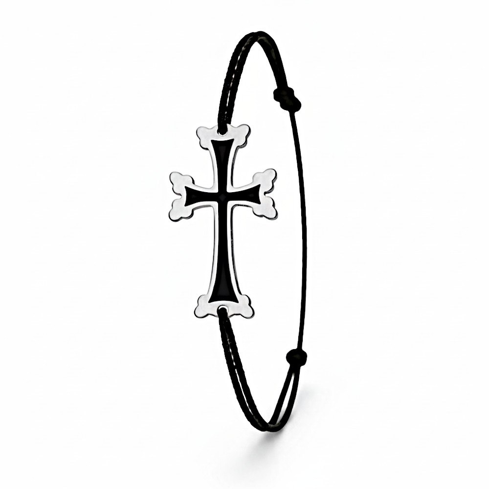 Plaqué Argent - Noir