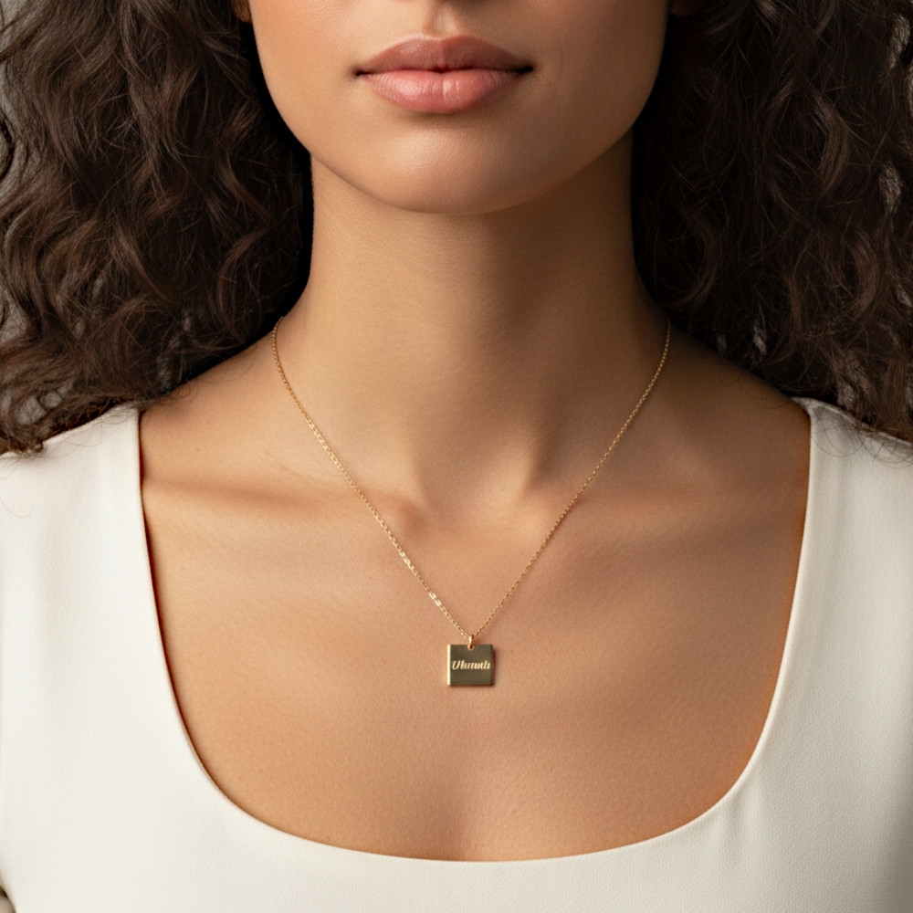 Carré - 12mm - Plaqué Or  - Arménien Occidental