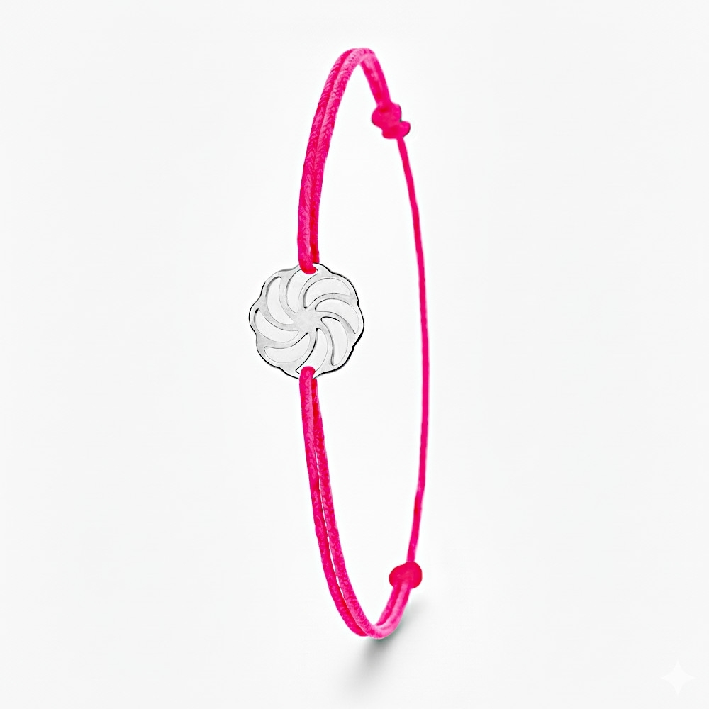 Plaqué Argent - Rose Fluo 