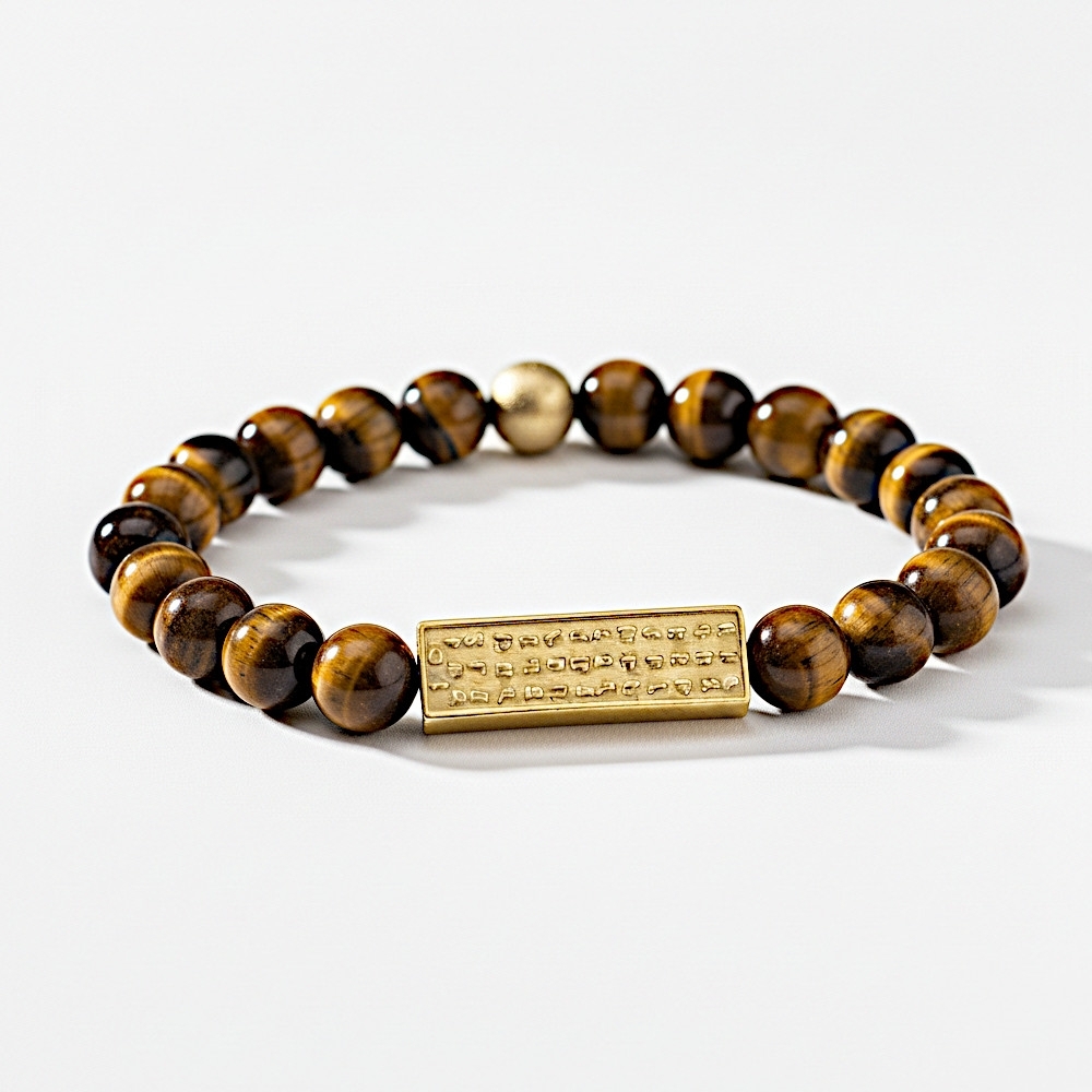 Plaqué Or - Oeil de tigre - 20cm (Standard)