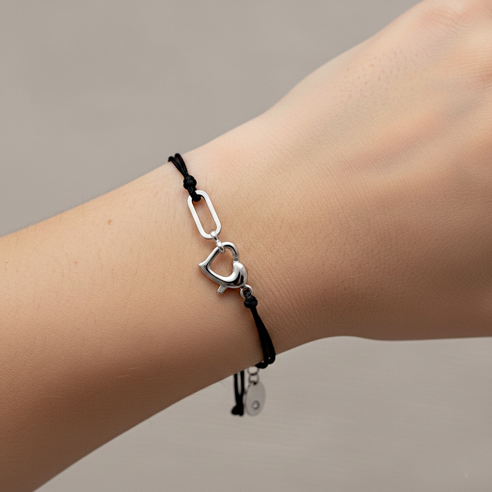 Plaqué Argent - Noir