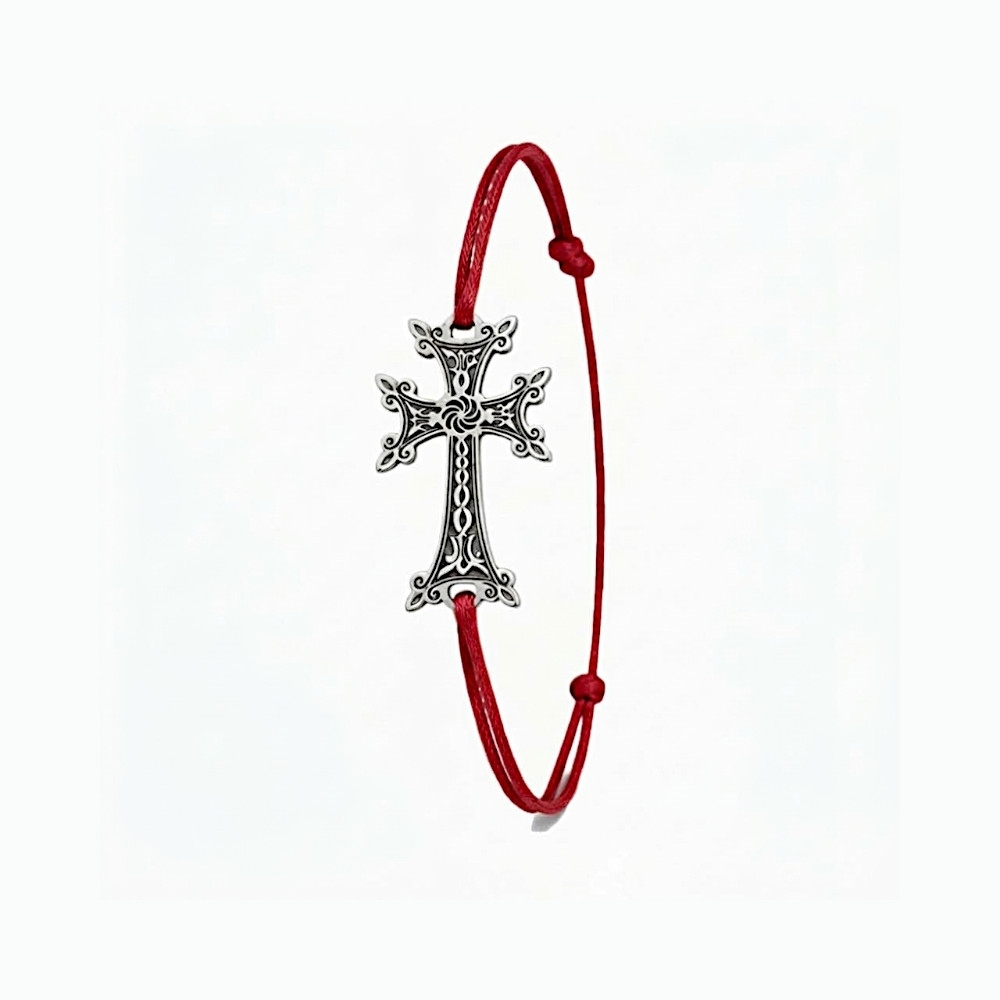 Plaqué Argent Vieilli - Enfant (6 - 13 ans) - Rouge 