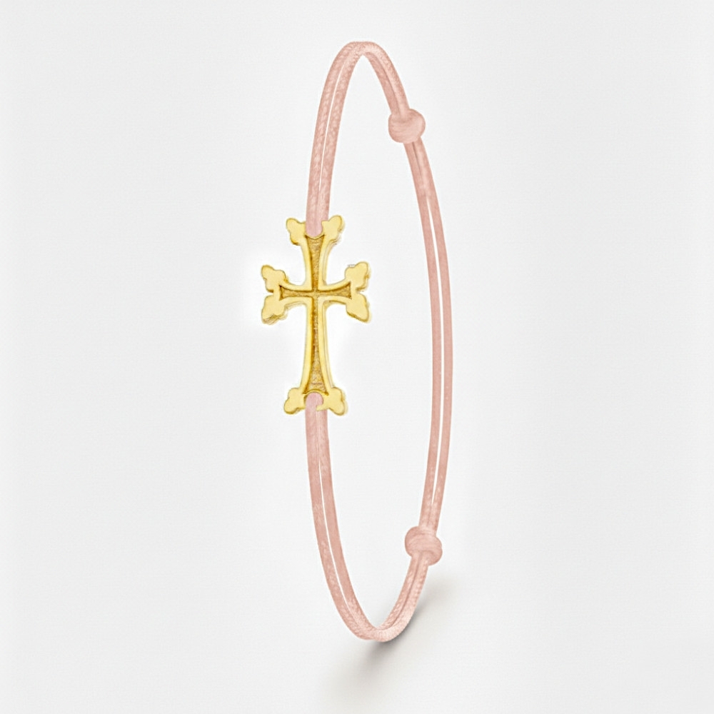 Adulte - Plaqué Or  - Rose Pâle sans émail