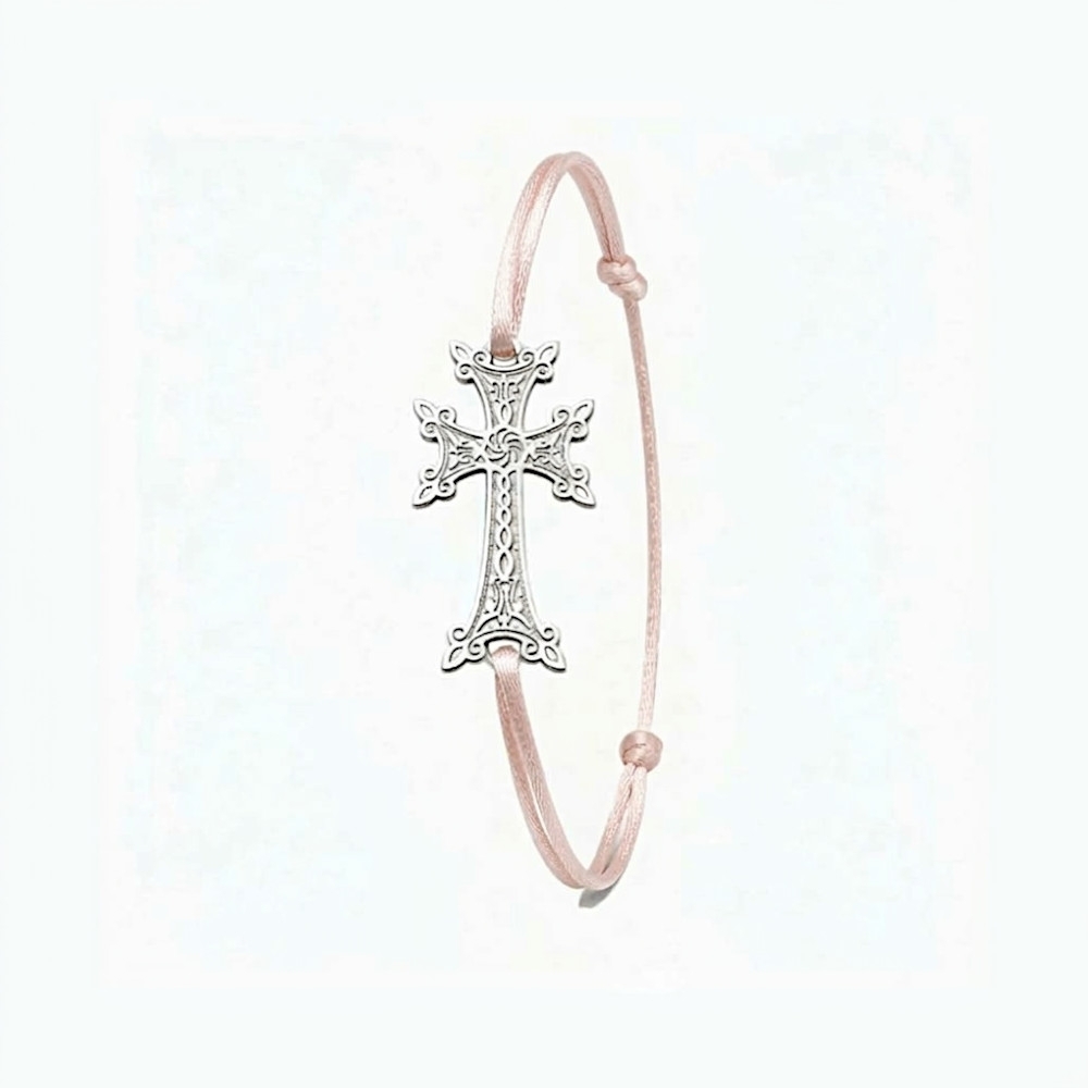 Plaqué Argent - Enfant (6 - 13 ans) - Rose pâle 