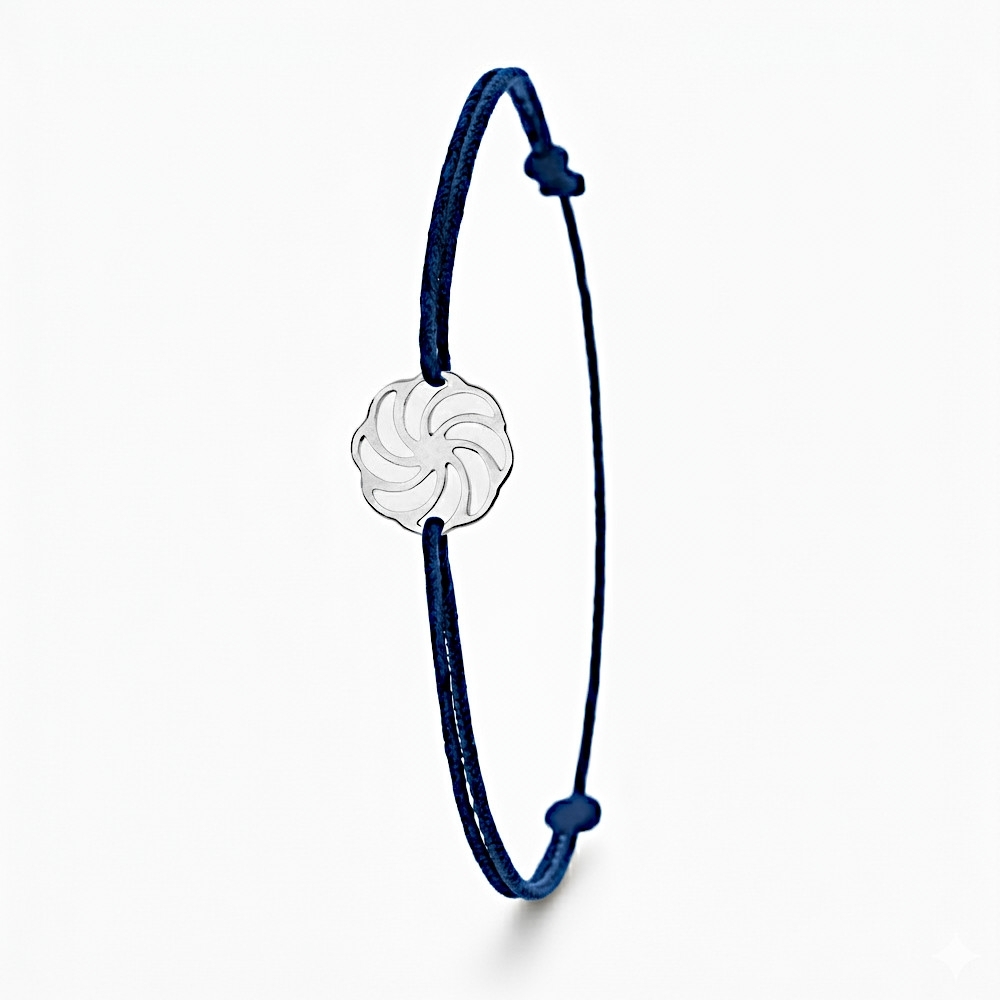 Plaqué Argent - Bleu 